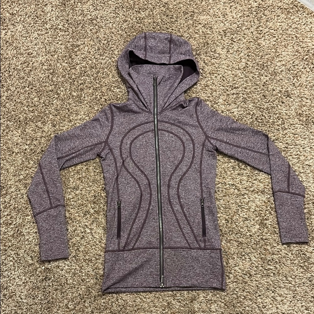 Lululemon Purple Hooded Zip-Up Jacket